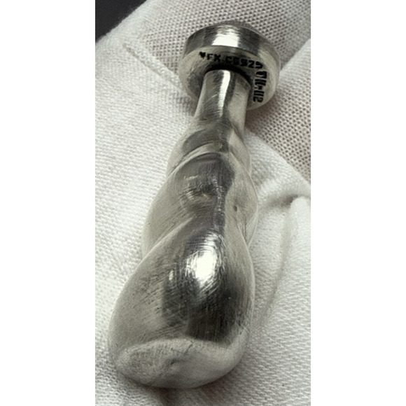 Taxco Sterling Silver TH-112 Mini Perfume Bottle Modern Blue Cabochon As Is - Picture 9 of 15